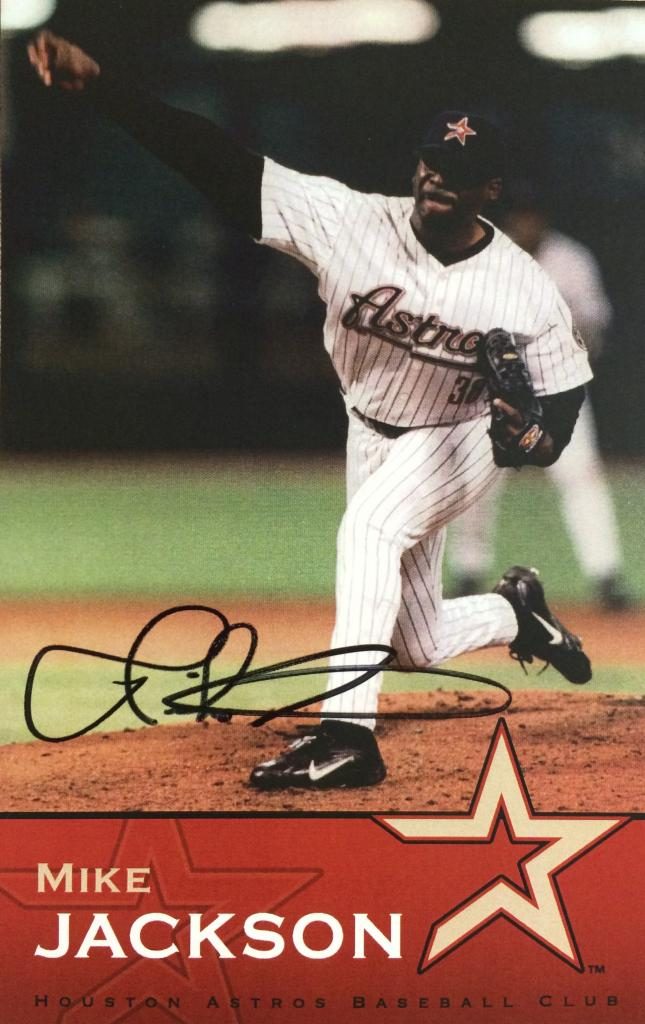 Mike Jackson autograph in the Astros A to Z collection