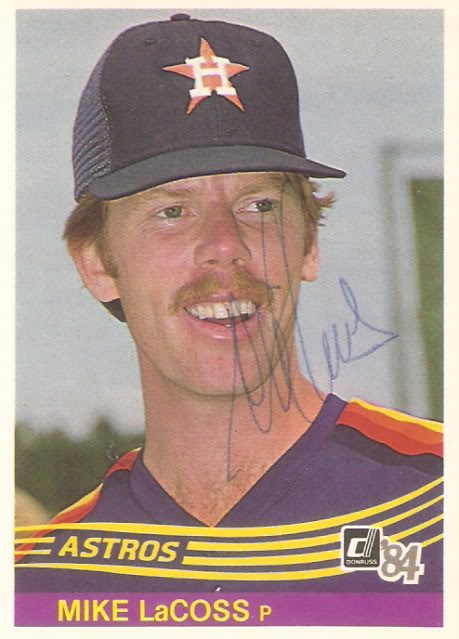 Mike LaCoss autograph in the Astros A to Z collection