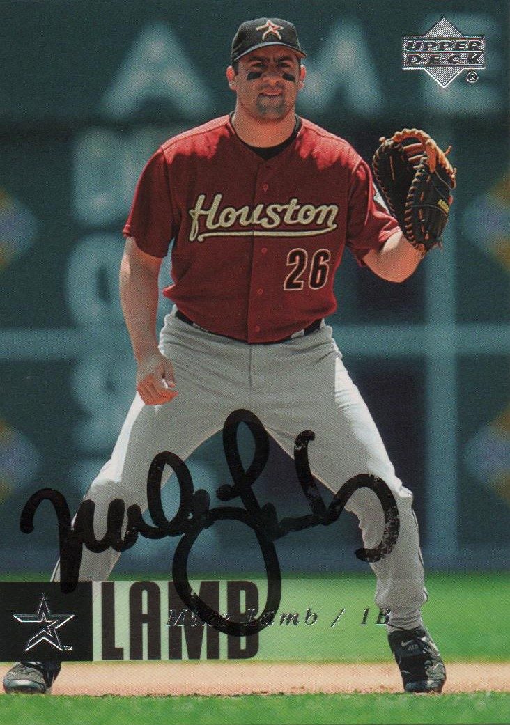Mike Lamb autograph in the Astros A to Z collection
