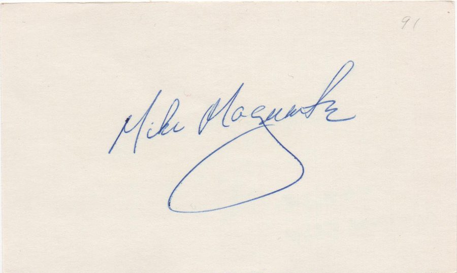 Mike Magnante autograph in the Astros A to Z collection