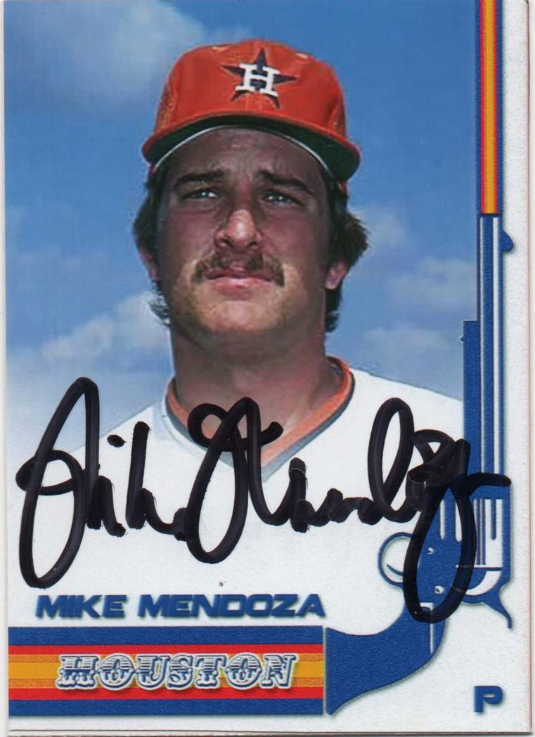 Mike Mendoza autograph in the Astros A to Z collection
