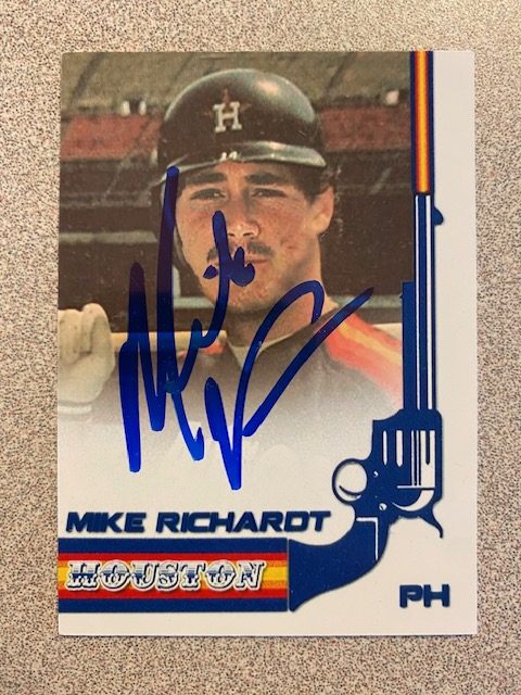Mike Richardt autograph in the Astros A to Z collection