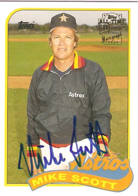 Mike Scott autograph in the Astros A to Z collection