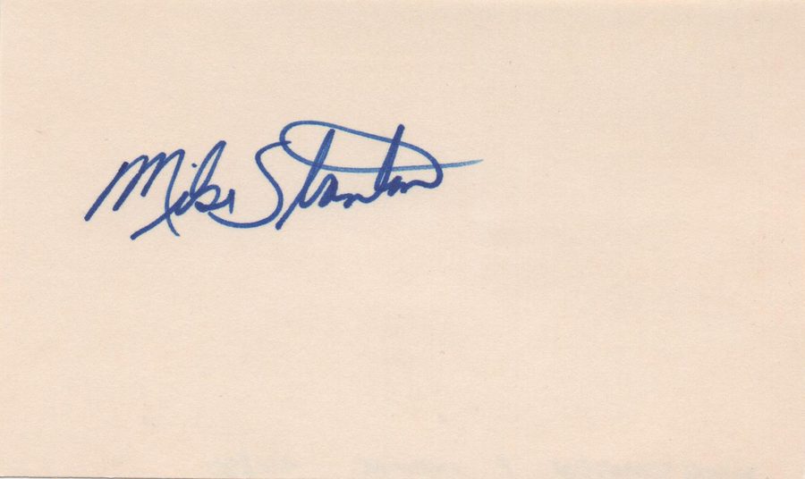 Mike Stanton autograph in the Astros A to Z collection