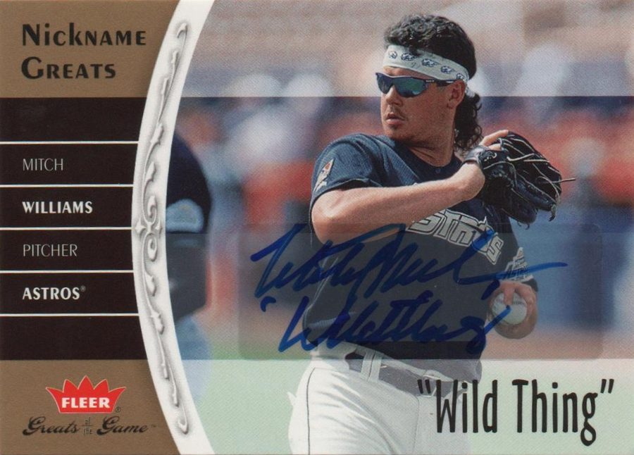 Mitch Williams autograph in the Astros A to Z collection