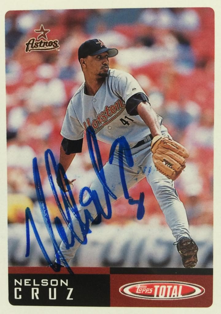 Nelson Cruz autograph in the Astros A to Z collection