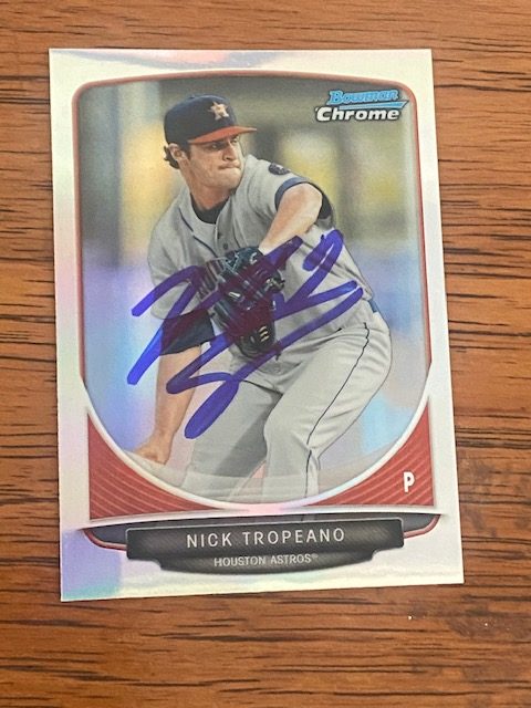 Nick Tropeano autograph in the Astros A to Z collection