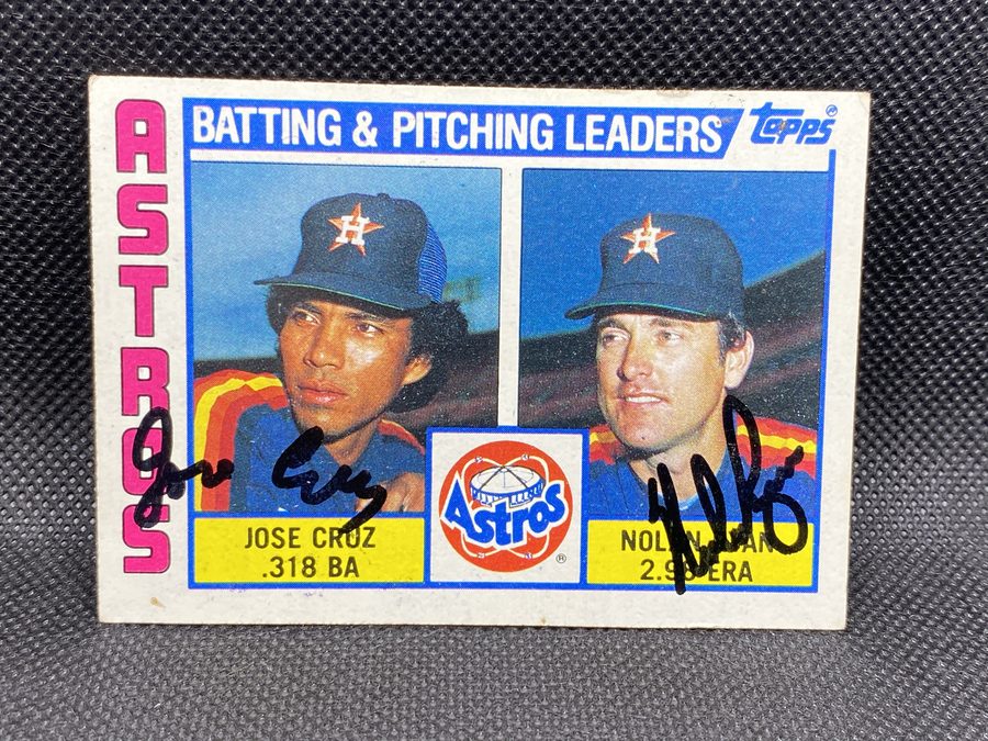 Nolan Ryan autograph in the Astros A to Z collection