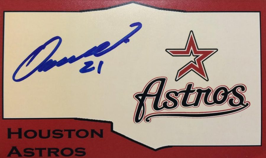 Oscar Villarreal autograph in the Astros A to Z collection