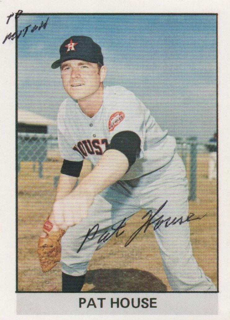 Pat House autograph in the Astros A to Z collection