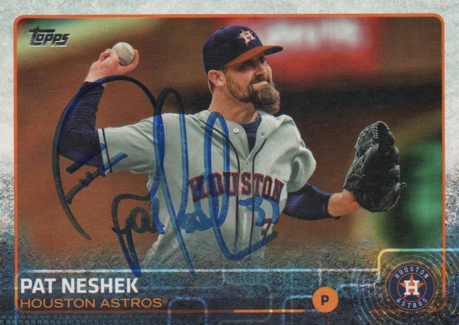 Pat Neshek autograph in the Astros A to Z collection