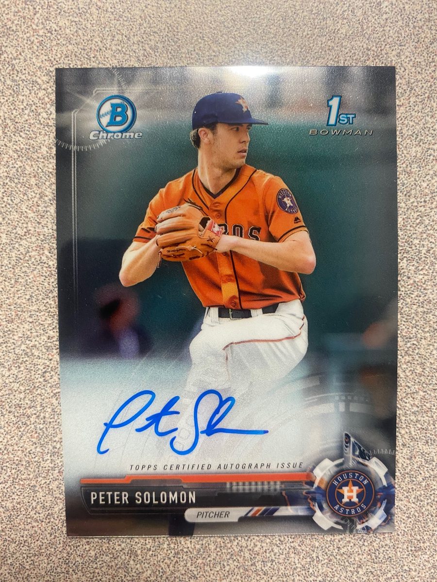 Peter Solomon autograph in the Astros A to Z collection