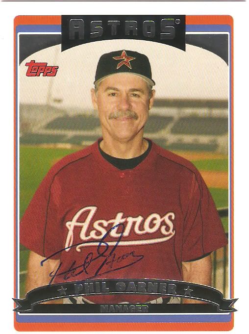 Phil Garner autograph in the Astros A to Z collection