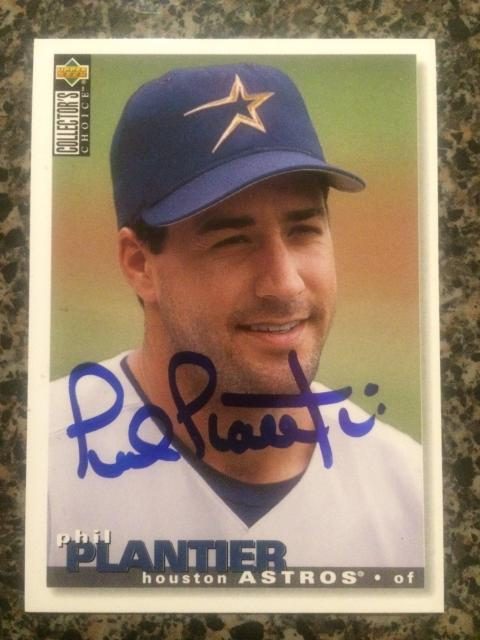 Phil Plantier autograph in the Astros A to Z collection