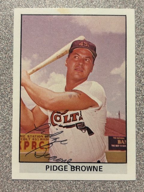 Pidge Browne autograph in the Astros A to Z collection