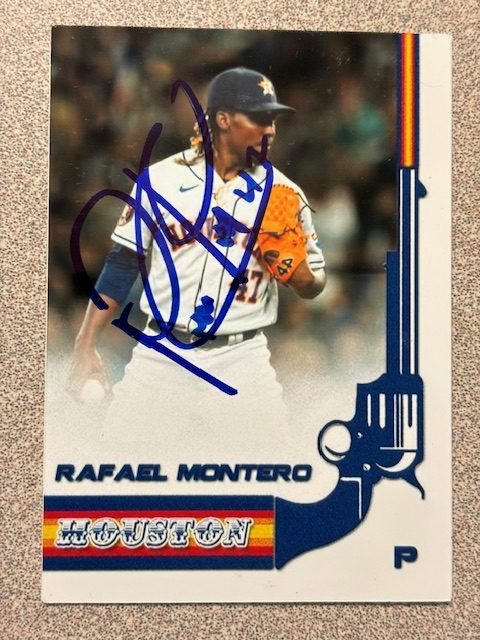 Rafael Montero autograph in the Astros A to Z collection