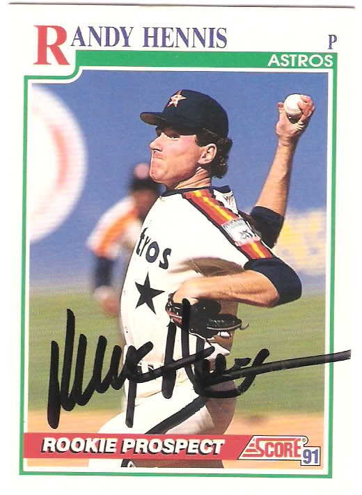 Randy Hennis autograph in the Astros A to Z collection