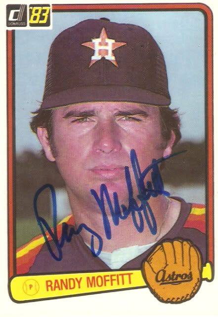 Randy Moffitt autograph in the Astros A to Z collection