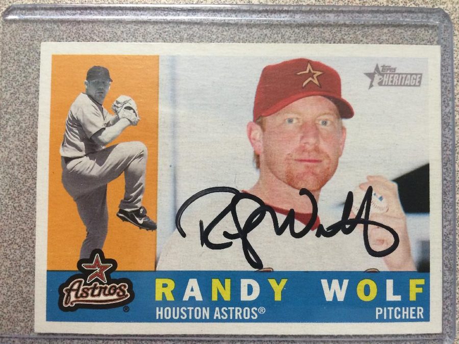 Randy Wolf autograph in the Astros A to Z collection