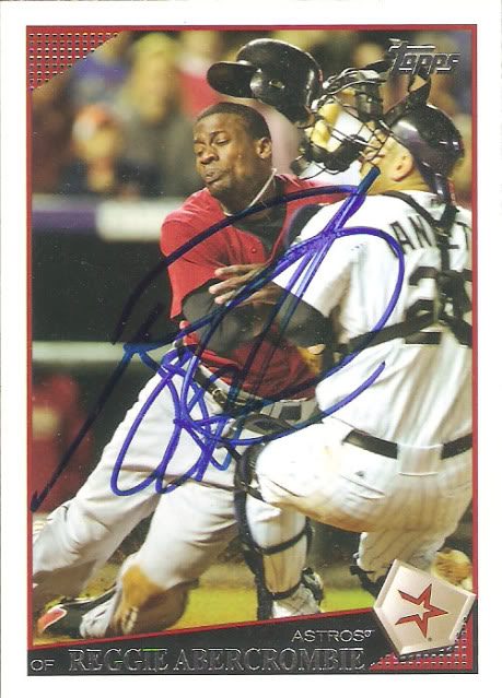 Reggie Abercrombie autograph in the Astros A to Z collection