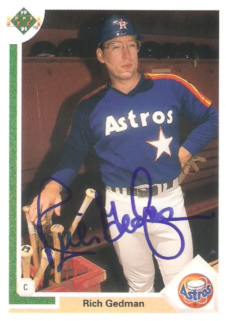 Rich Gedman autograph in the Astros A to Z collection