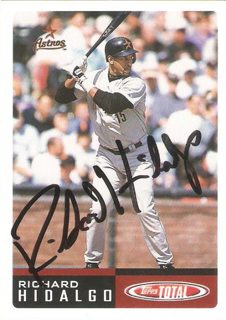 Richard Hidalgo autograph in the Astros A to Z collection