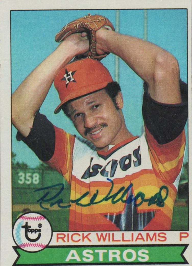 Rick Williams autograph in the Astros A to Z collection