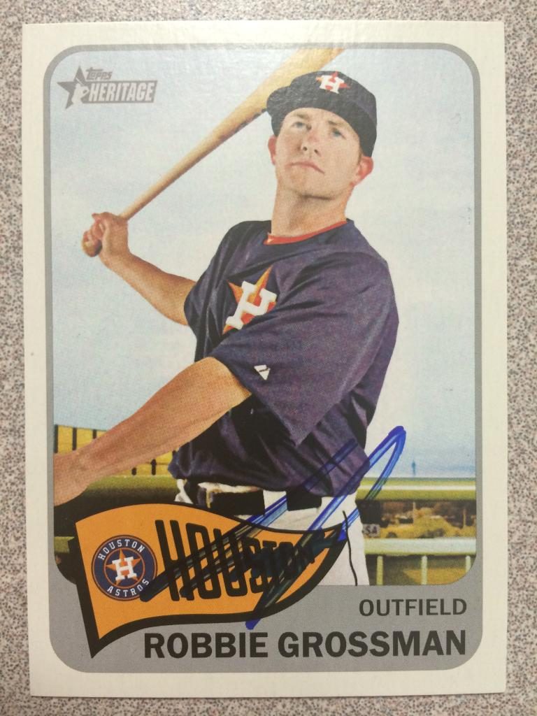 Robbie Grossman autograph in the Astros A to Z collection