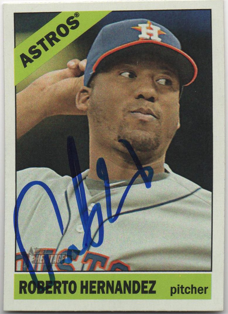 Roberto Hernandez autograph in the Astros A to Z collection