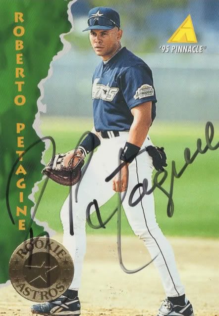 Roberto Petagine autograph in the Astros A to Z collection