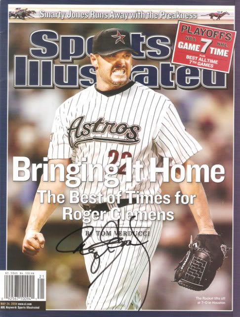 Roger Clemens autograph in the Astros A to Z collection
