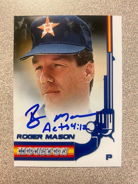 Roger Mason autograph in the Astros A to Z collection