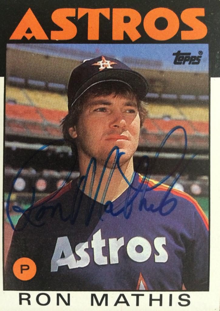 Ron Mathis autograph in the Astros A to Z collection