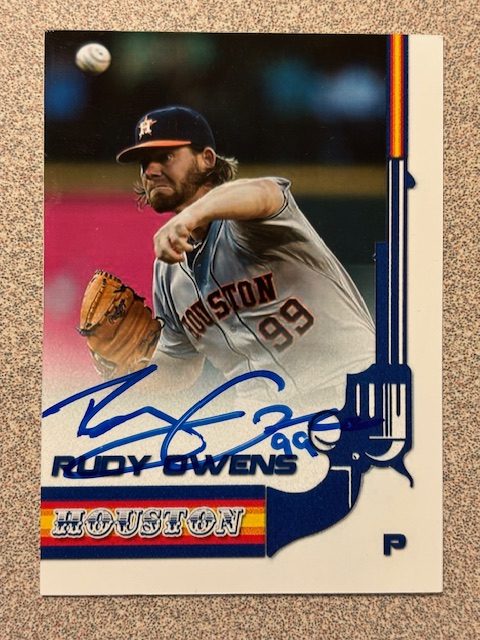Rudy Owens autograph in the Astros A to Z collection
