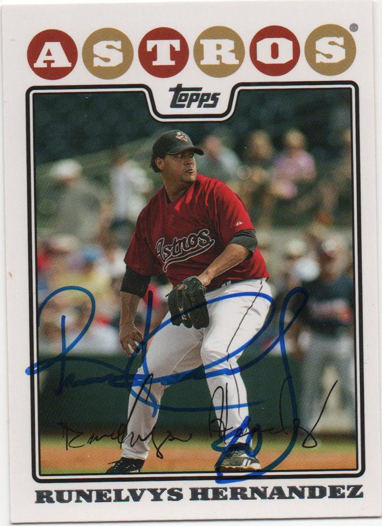 Runelvys Hernandez autograph in the Astros A to Z collection