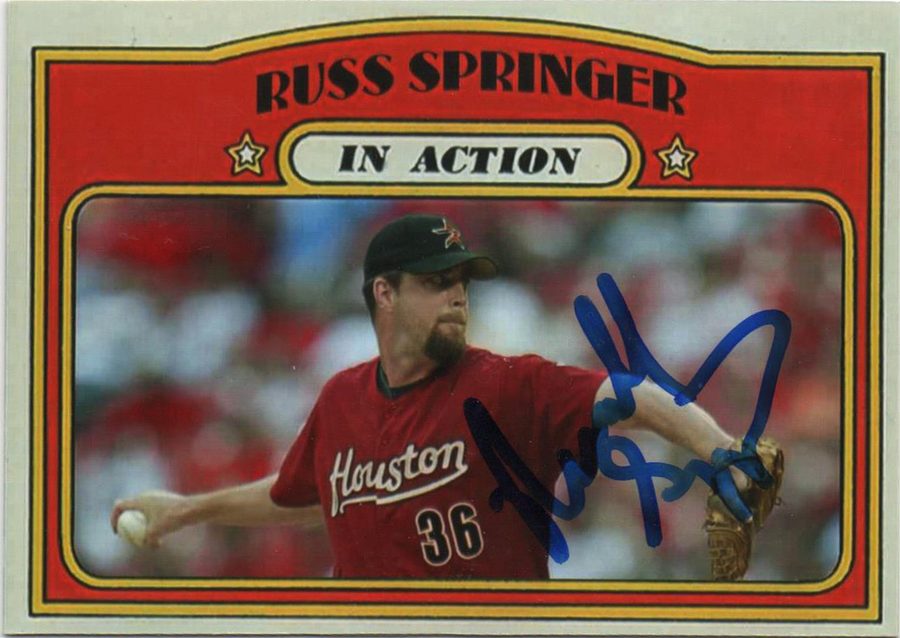Russ Springer autograph in the Astros A to Z collection
