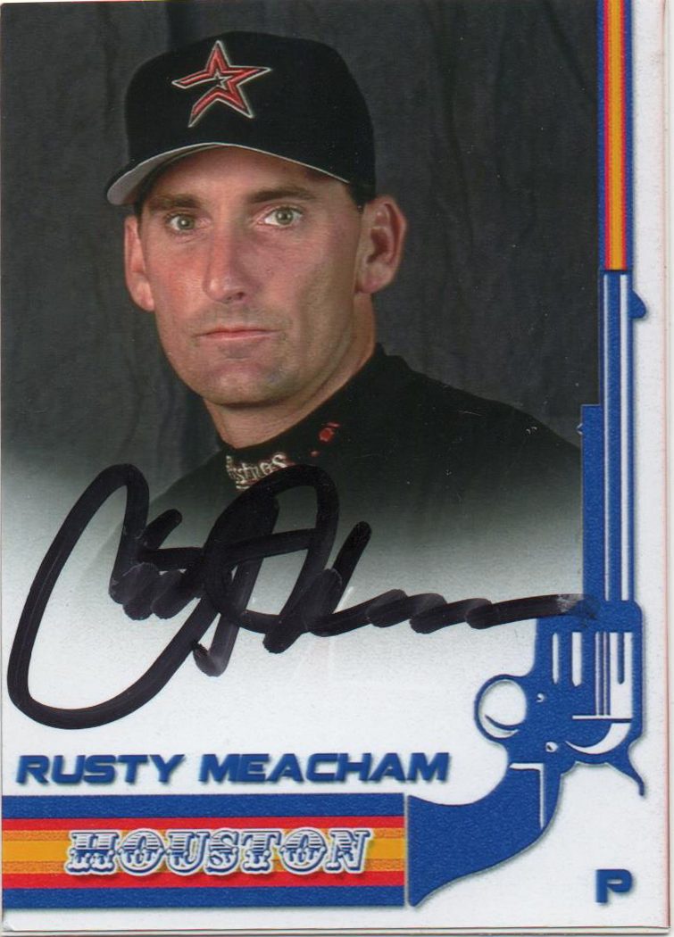 Rusty Meacham autograph in the Astros A to Z collection