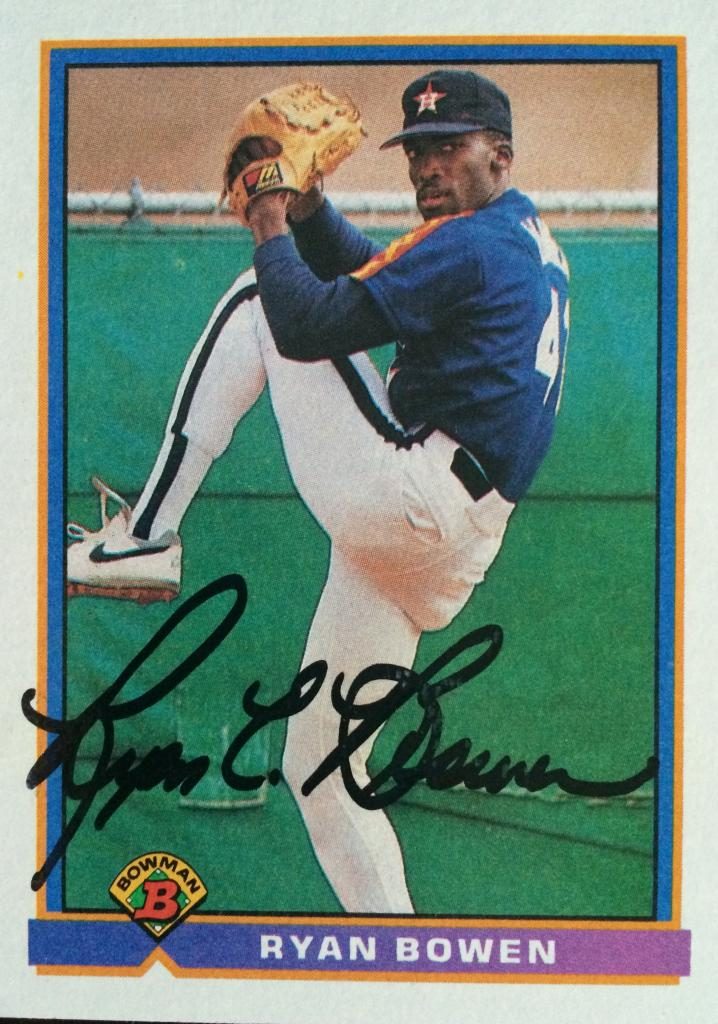 Ryan Bowen autograph in the Astros A to Z collection
