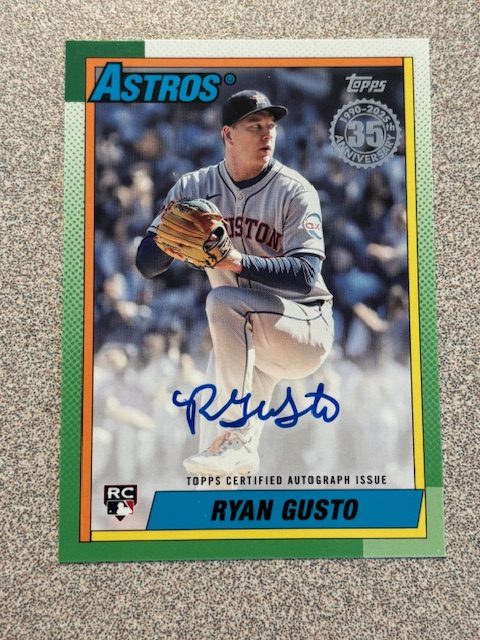 Ryan Gusto autograph in the Astros A to Z collection