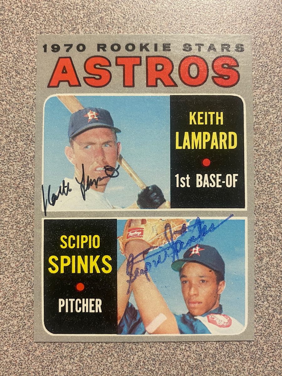 Scipio Spinks autograph in the Astros A to Z collection