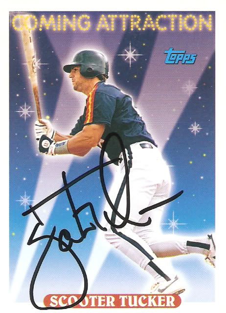 Scooter Tucker autograph in the Astros A to Z collection