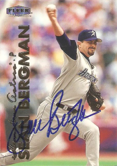 Sean Bergman autograph in the Astros A to Z collection