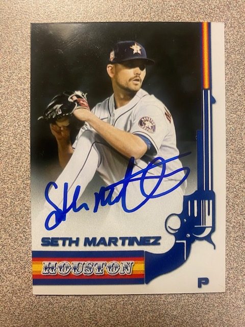 Seth Martinez autograph in the Astros A to Z collection