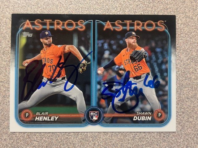 Shawn Dubin autograph in the Astros A to Z collection