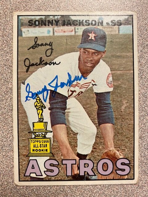 Sonny Jackson autograph in the Astros A to Z collection