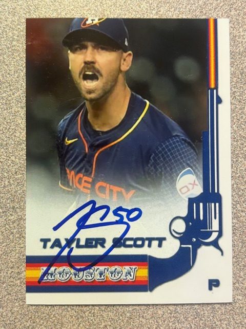 Tayler Scott autograph in the Astros A to Z collection