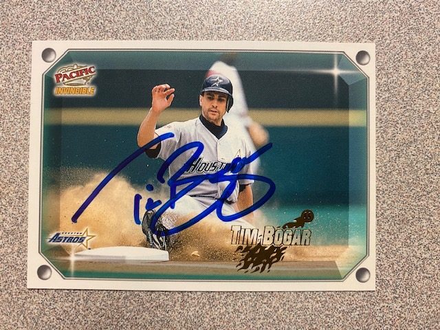 Tim Bogar autograph in the Astros A to Z collection