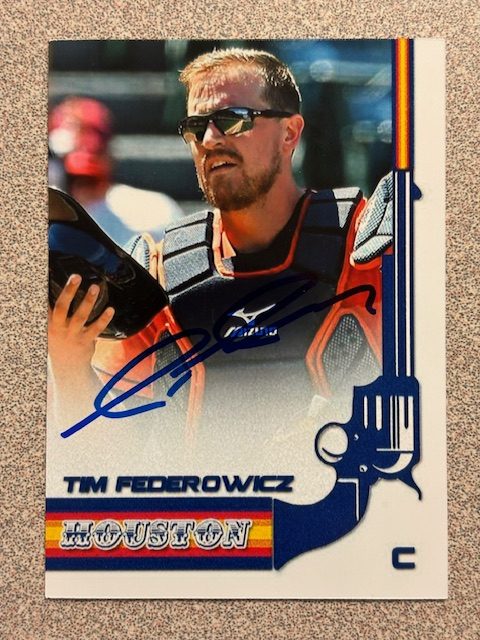 Tim Federowicz autograph in the Astros A to Z collection