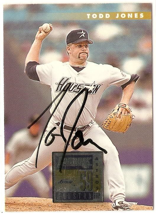 Todd Jones autograph in the Astros A to Z collection