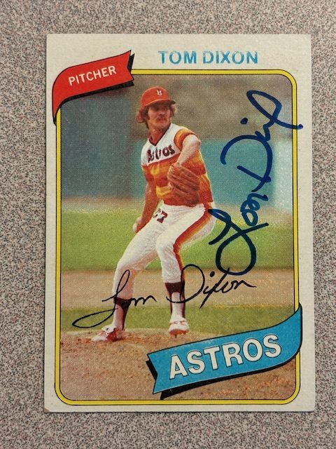 Tom Dixon autograph in the Astros A to Z collection
